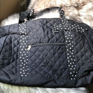 Black Poka Dot Tote